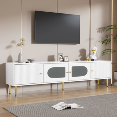  - Sleek Media Console Unit Storage Sideboard For Tv