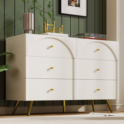 HomeTouch Modern Sideboard Cabinet For Bedroom Chest Of Drawers Console Display Table For Living Room from B&Q