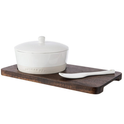 Oven To Tableware: Artisan Street White Cheese Baker SetCeramic from B&Q