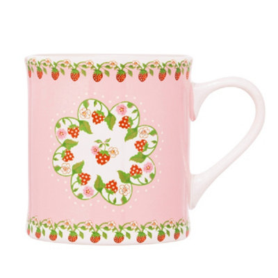Mug: 1 X 275Ml Cath Kidston Strawberry Border Pink Mollie MugCeramic from B&Q