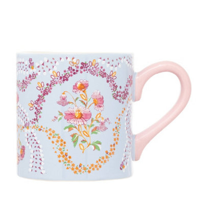 Mug: 1 X 240Ml Cath Kidston Affinity Flowers Shortie MugCeramic from B&Q