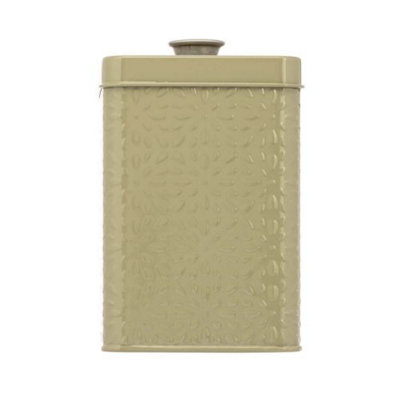 Artisan Street Moss Embossed Storage Canister from B&Q