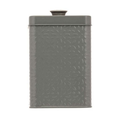 Artisan Street Smoke Embossed Storage Canister from B&Q