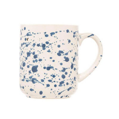 Siip Stoneware Splatter Blue Mug from B&Q