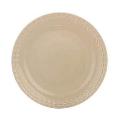 Artisan Street Leaf Stone Dinner Plate from B&Q