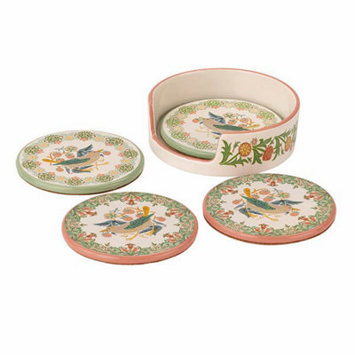 William Morris At Home Unisex Multi Set Of 4 Kitchen Garden Coasters - Image 5