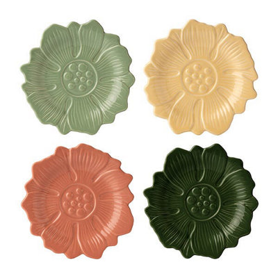 B&Q -  At Home Set Of 4 Cake Plates