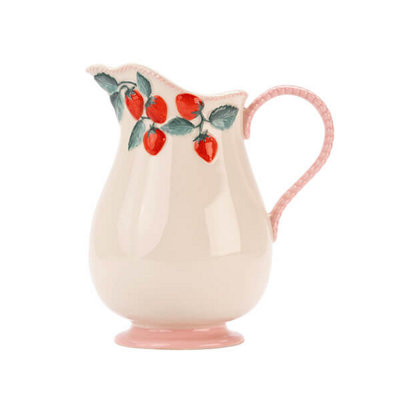 Cath Kidston Raspberry Ceramic Pitcher Jug/vase from B&Q
