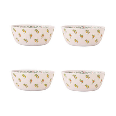 B&Q -  At Home Fruit Set Of 4 Melamine Cereal Bowls