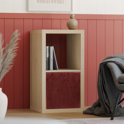 Clever Cube 2 Compartment Storage Unit Light Oak from B&Q