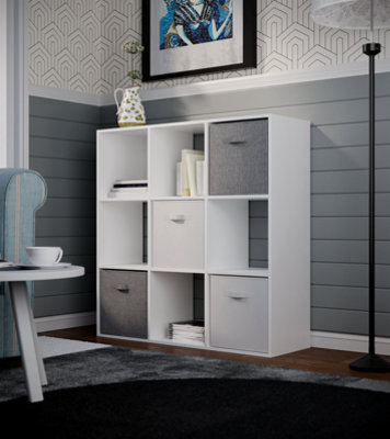Flexi Storage Compact Cube 9 Compartment Storage CubeWhite from B&Q