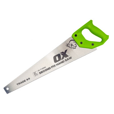 Ox Tools Second Fix 500mm Very Fine Ergonomic Wood Saw14 Tpi 370G from B&Q