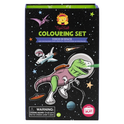 Tiger Tribe Colouring SetDinos In Space from B&Q