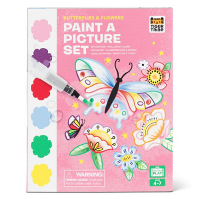 B&Q -  Paint-A-Picture SetButterflies & Flowers
