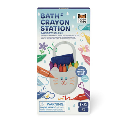 B&Q -  Bath Crayon StationRainbow SplashCrayons For BathsTub Toys
