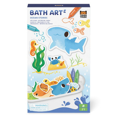 Tiger Tribe Bath Art Ocean StoriesKids' Foam Shape Sets & Crayons For Baths from B&Q
