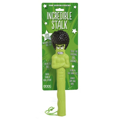 Doog Super Hero Rubber Floating Dog Throwing StickIncredible Stalk from B&Q