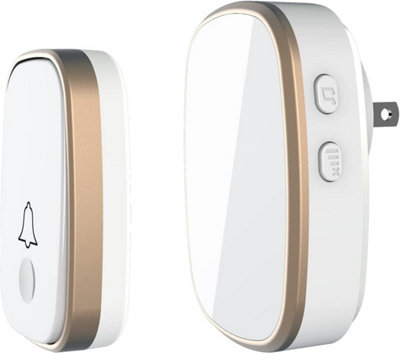Wireless Doorbell1,000Ft Range Loud Enough With 5Volume Levels And Mute Mode Door Chimes Led Flashing from B&Q