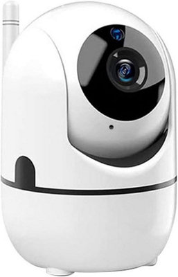 B&Q 1080P Indoor Wifi Pet/Baby Cam:, Pan/Tilt, Night Vision, Motion Tracking, Alexa/Google Assistant, App Control, No Sd Card 5G