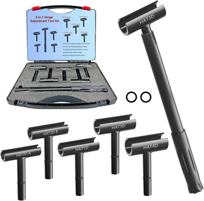 5-In-1 Door Hinge Adjustment Tool Kit: Hinge Bender & Gap Wrench Set With Rubber Grip For Residential/commercial Doors from B&Q