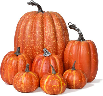 7Pcs Thanksgiving Artificial Pumpkin Home Decoration SetsArtificial Vegetables Pumpkin For Fall Halloween Home Decor from B&Q