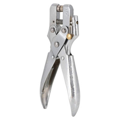 Multifunction Electroplated Eyelet Hole Punch Pliers For Leather Paper Plastic Package Punching Handheld 60 Steel Portable Tool