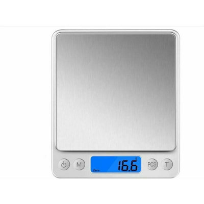 3Kg/0.1G Precision Kitchen ScaleJewelry Scale With Tare & Pcs FunctionIncludes Trays For Baking & Cafe from B&Q