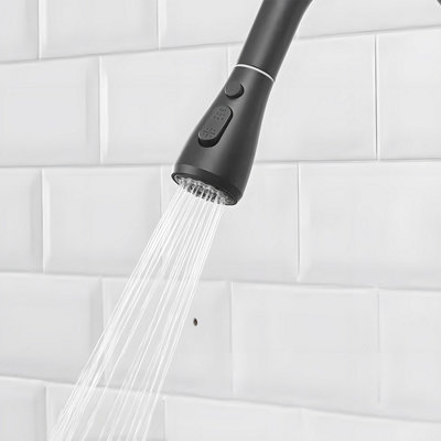 Heable Universal Black Replacement Pull Out Sprayer And Shower Head For Kitchen Mixer Faucet from B&Q