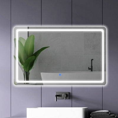 Emitto 100X70cm Anti-Fog Led Bathroom Mirror - Image 3