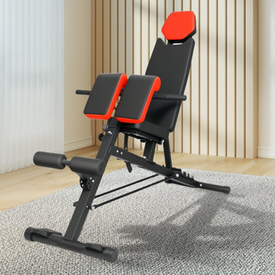 B&Q -  Adjustable Workout Bench Roman Chair 8-Position Backrest Home Gym 300Kg