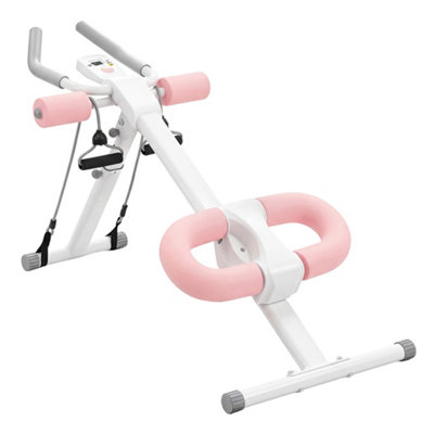 Centra And Pink Foldable Ab Trainer Machine With Led Monitor White Spector - Image 3