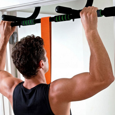 Centra Unisex Orange Pull Up Assistance Band Heavy Duty Assist Band Gym Strength Training In - Image 3