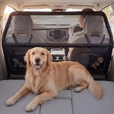 B&Q -  Dog Car Barrier Net Mesh Dog Guard Safety Car Boot Back Seat Pet