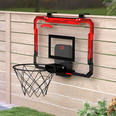 Dekko Unisex Multicolor Mini Basketball Hoop Over Door For Kids Indoor Sport Backboard 4 Balls - Image 3