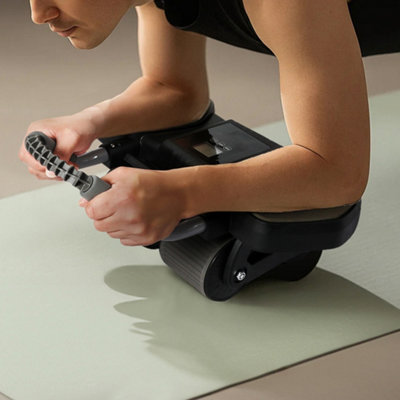 Spector Centra 4-Wheel Abdominal Roller with Elbow and Knee Pads, 24 x 40.5 x 45cm - Image 3