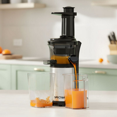 Spector Unisex Black Slow Juicer Quiet Cold Press Easy Clean Household Juice Extractor In - Image 3