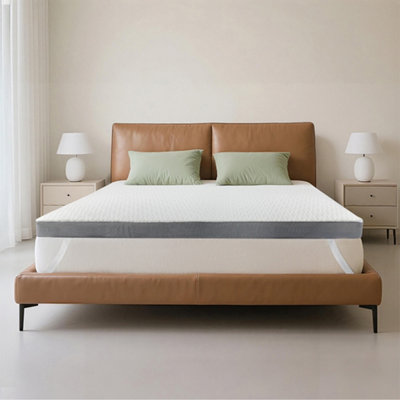 Lavio Double Mattress Topper – 8Cm Cooling Gel Memory Foam Bed Topper - Image 3