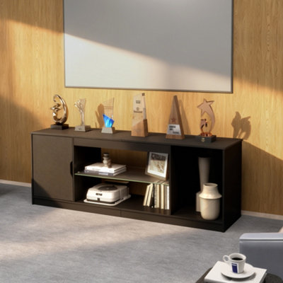 B&Q -  Tv Stand Entertainment Unit Tv Cabinet Stand Storage With Led 140Cm