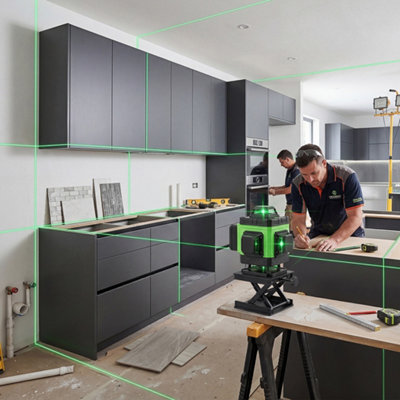 Traderight Hw0308-Uk 4D Cross Green Line Self-Levelling Laser With Tripod And Accessories - Image 5