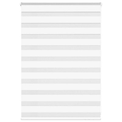 Berkfield Zebra Blind White 115X100 Cm Fabric Width 110.9 Cm Polyester from B&Q