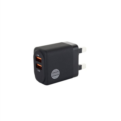 B&Q -  24W Dual Usb-A Wall Charger (Uk Port)