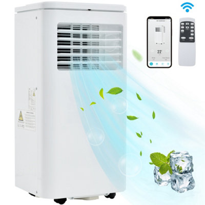 B&Q 7000 Btu Mobile Air Conditioner, Dehumidifier, Remote App Control,3 Modes,80 Cubic Meters,24 Hour Timer