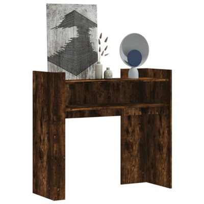 Berkfield Console Table Smoked Oak 100X35x90 Cm Engineered Wood