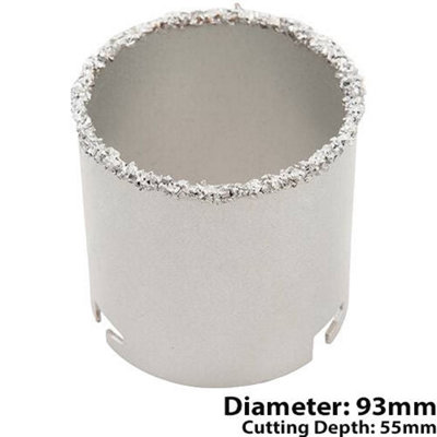 93mm Diameter Tungsten Carbide Grit Core Drill Bits Wall Floor Tile Hole  Cutter