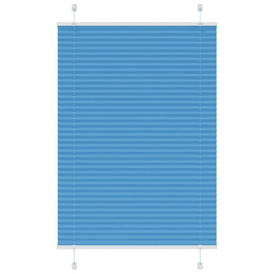 Berkfield Pleated Blind Blue 85X150 Cm Fabric Width 84.4 Cm Polyester from B&Q