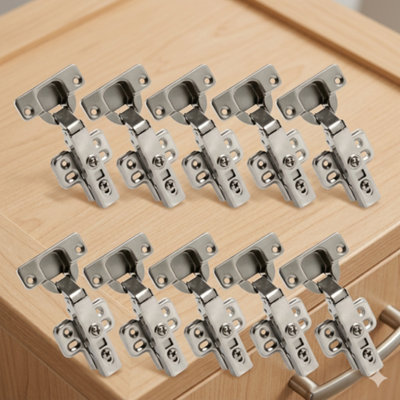 10X 35mm Soft Close Cabinet HingesFull Overlay Kitchen Cupboard Doors from B&Q