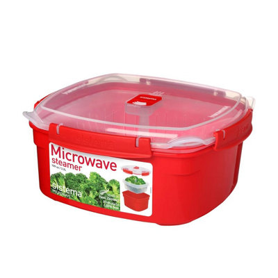 Sistema Microwave Large Steamer Container 3.2LBpa-Free Plastic from B&Q