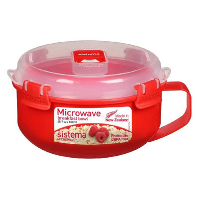 Microwave Breakfast Bowl | 850 ml | Round Microwave Container with Steam Rele... - Image 8