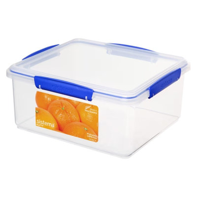 Sistema Klip It Food Storage Container Clear With Blue Clips 5 L - Image 4