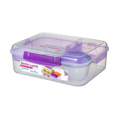 Sistema To Go Bento Lunch Box 1.65LBpa-Free School Lunch Box In Assorted Colours For Fresh Meals from B&Q